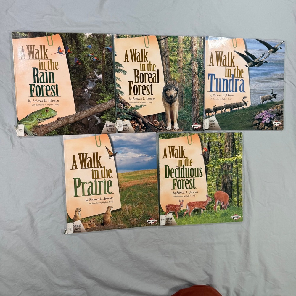 Biomes of North America 5 Book Set Rebecca L Johnson Lerner Ecology Nature